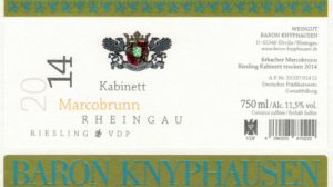 Thorstens Weintipp: 2014 Erbacher Marcobrunn Riesling Kabinett