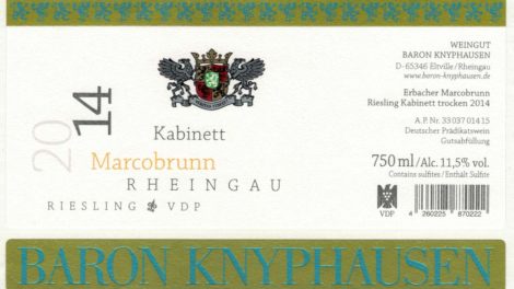 Thorstens Weintipp: 2014 Erbacher Marcobrunn Riesling Kabinett